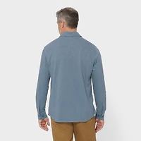 Men's Knit Button Down Shirt