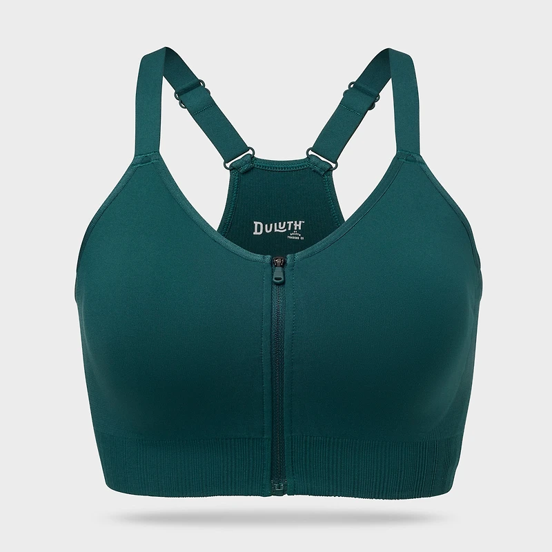 Women's Armachillo Seamless Zip-Front Bra