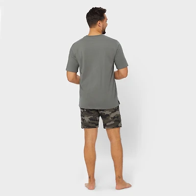 Men's Lumber Jams Cotton Short Sleeve Sleep Set