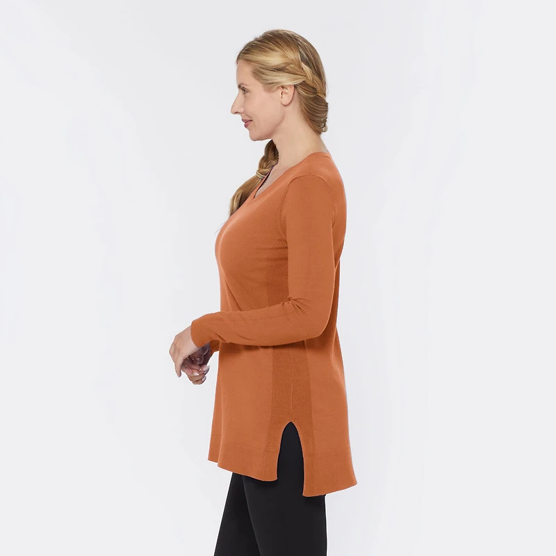 Women's Shiftless V-Neck Tunic Sweater