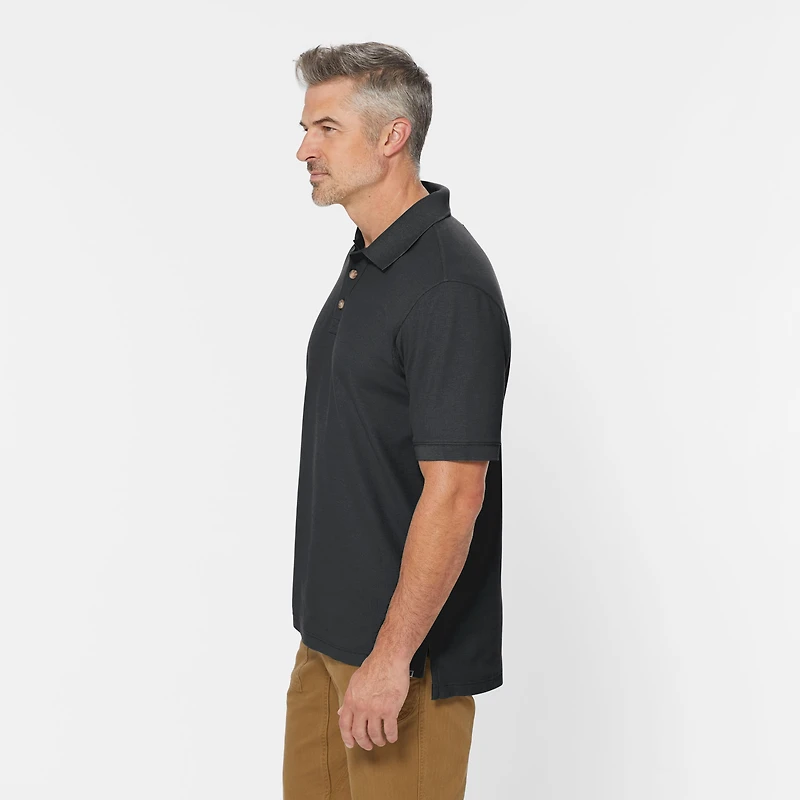 Men's No Polo Shirt Short Sleeve