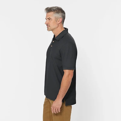 Men's No Polo Shirt Short Sleeve