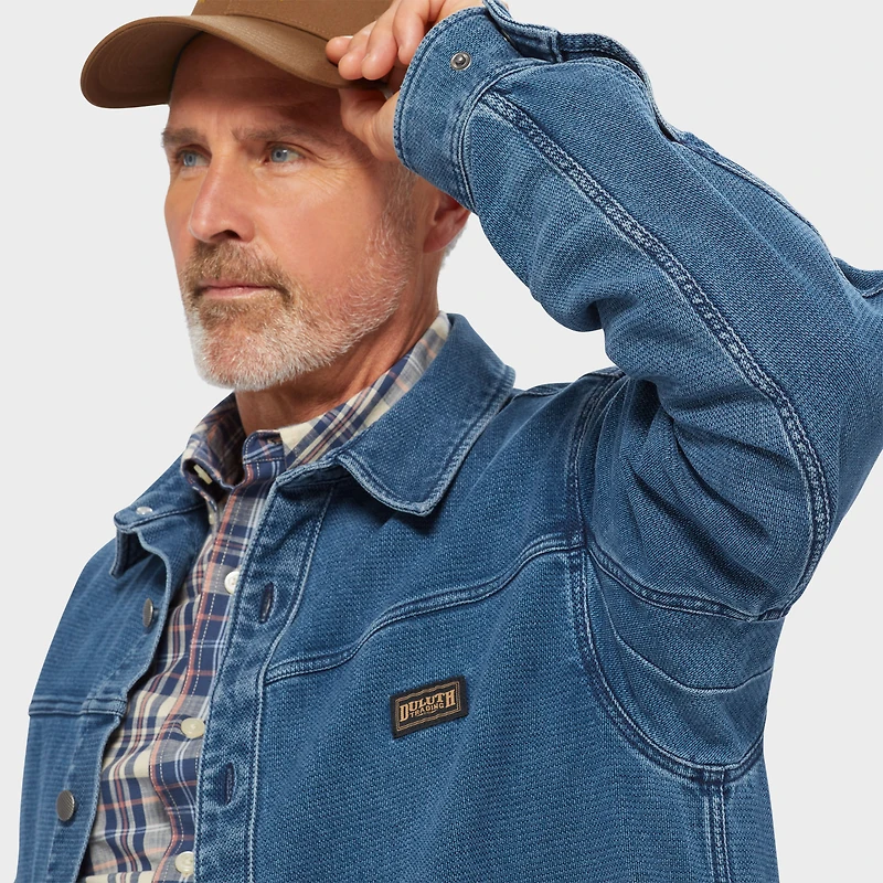 Men's Indigo Dobby Chore Coat