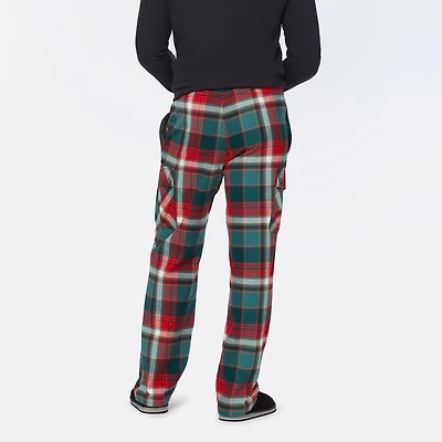 Men's Flannel Cargo Lounge Pants