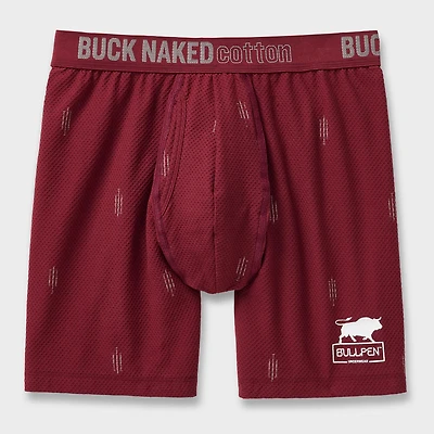 Men's Buck Naked Cotton Pattern Bullpen Boxer Briefs