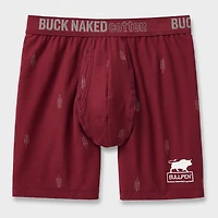 Men's Buck Naked Cotton Pattern Bullpen Boxer Briefs