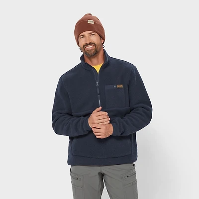 Men's Pile Hi Fleece Half Zip Mock Neck