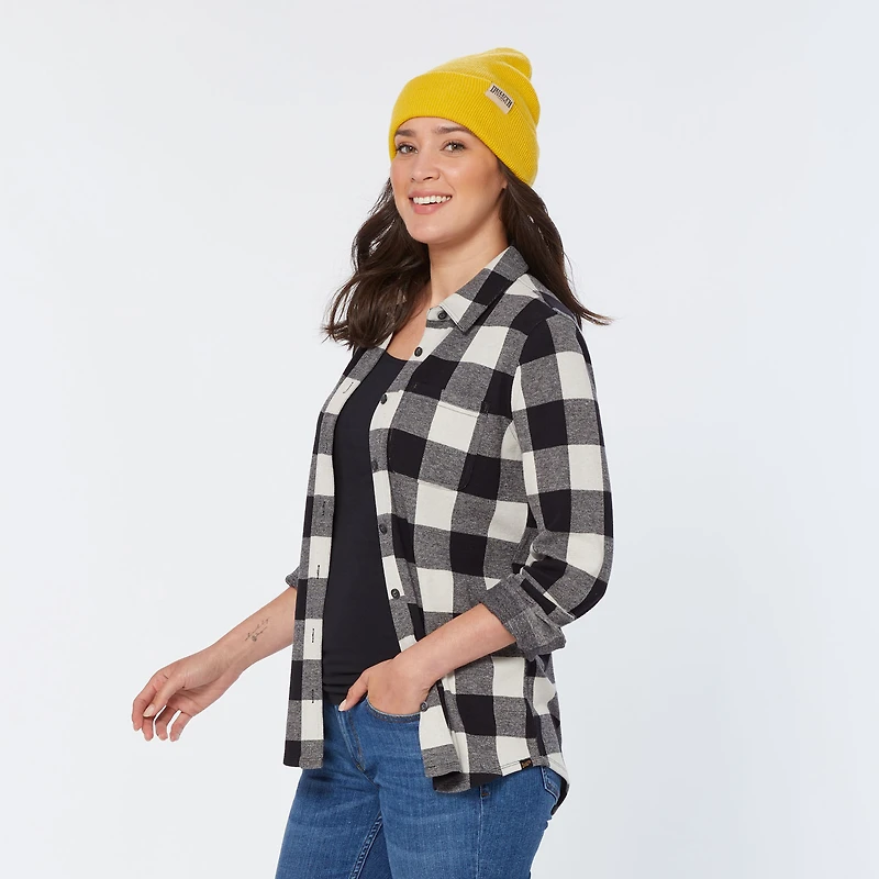 Women's T-Shirt Flannel Long Sleeve Shirt