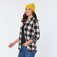 Women's T-Shirt Flannel Long Sleeve Shirt