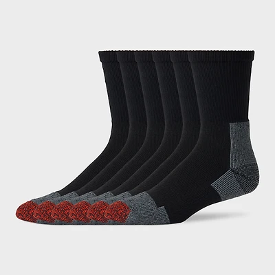 Men's Everyday 6-Pack Lightweight Crew Socks