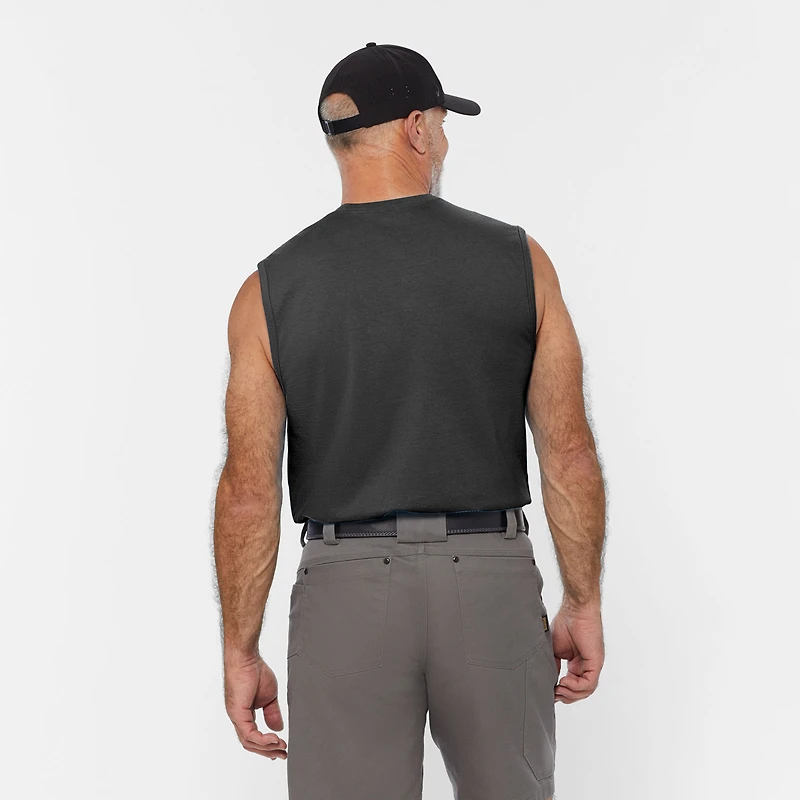 Men's Longtail T Standard Fit Sleeveless Pocket Crew