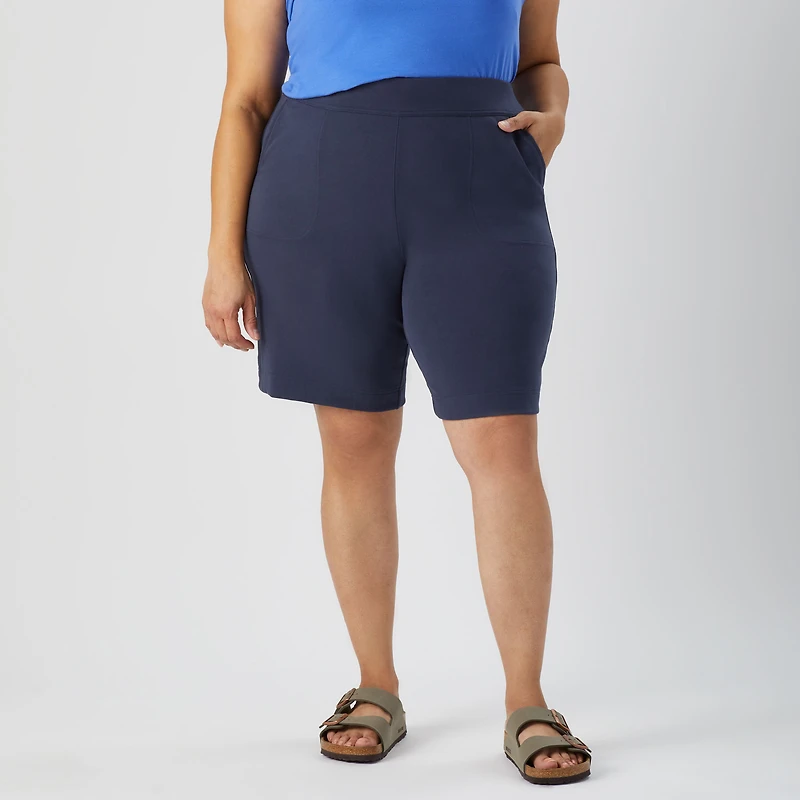 Women's Plus NoGA Naturale Pull-On 10" Shorts