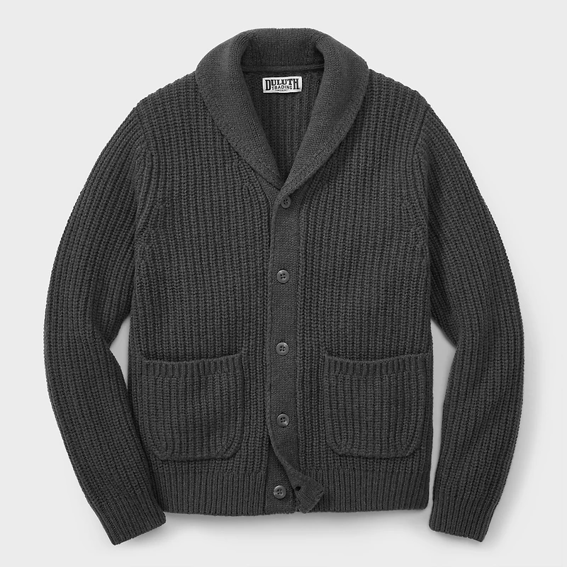 Men's Lambswool Shawl Collar Cardigan