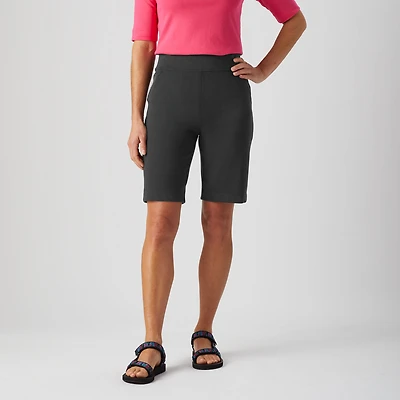 Women's NoGA Naturale Cotton Pull-On 10" Shorts