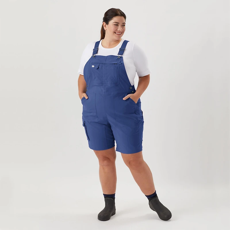 Women's Plus Heirloom Gardening Short Overalls