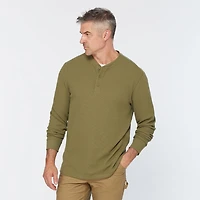 Men's 40 Grit Standard Fit Thermal Henley