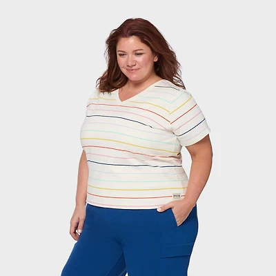 Women's Plus Duluth Heritage Washed V-Neck Tee