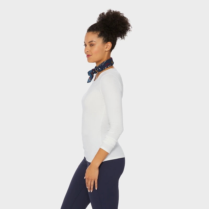 Women's No-Yank Long Sleeve V-Neck T-Shirt