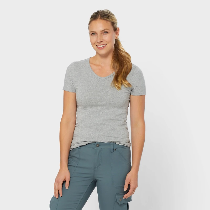 Women's No Yank Short Sleeve V-Neck Tee
