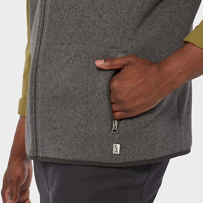 Men's Sweater Fleece Zip Vest