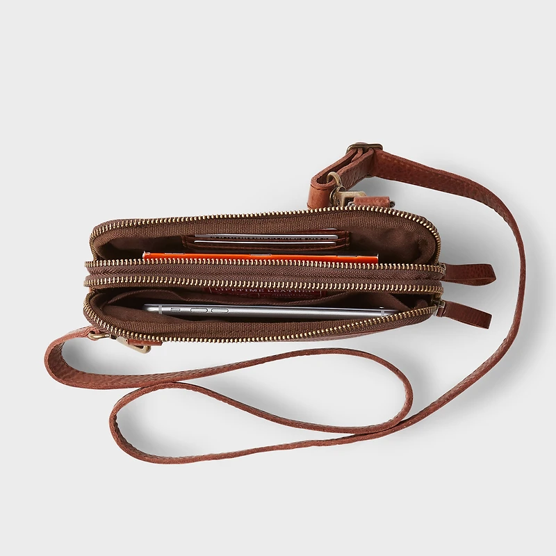 Lifetime Leather Dual Zip Wallet