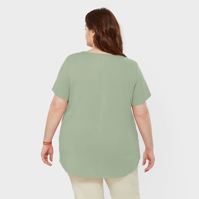 Women's Plus AKHG Renew Bamboo Short Sleeve Tee