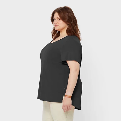 Women's Plus AKHG Renew Bamboo Short Sleeve Tee