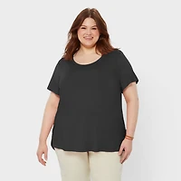 Women's Plus AKHG Renew Bamboo Short Sleeve Tee