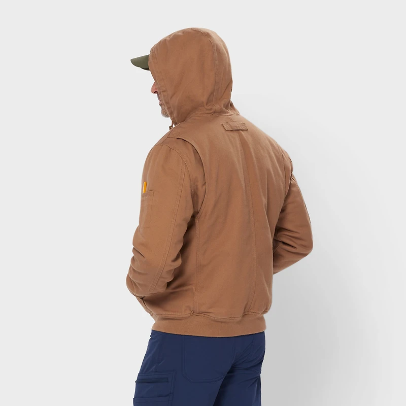 Men's Fire Hose Flannel-Lined Hooded Action Jac
