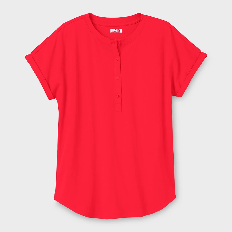 Women's Lightweight Longtail T Short Sleeve Henley
