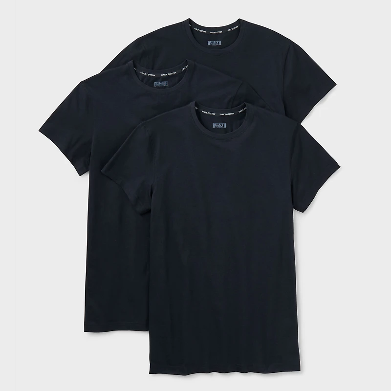 Men's Daily Cotton Crew Undershirt 3-Pack