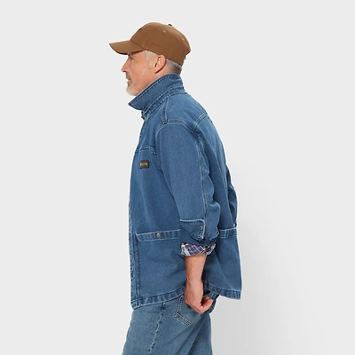 Men's Indigo Dobby Chore Coat