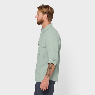 Men's AKHG Sol Survivor Snap-Front Long Sleeve Shirt