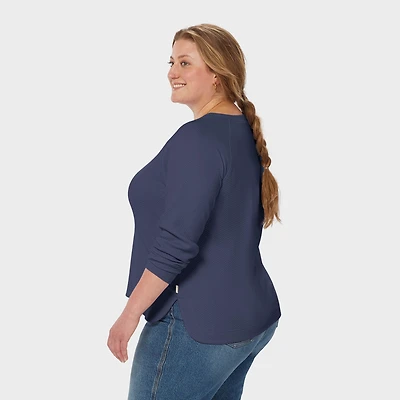 Women's Plus AirLoc Quilted Crew Pullover