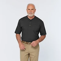 Men's Longtail T Relaxed Fit Short Sleeve Pocket Henley