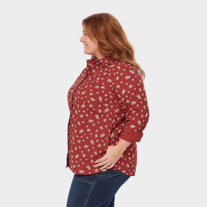 Women's Plus Free Swingin' Flannel Tunic