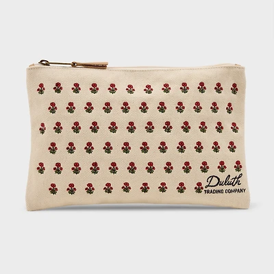 Canvas Embroidered Pouch