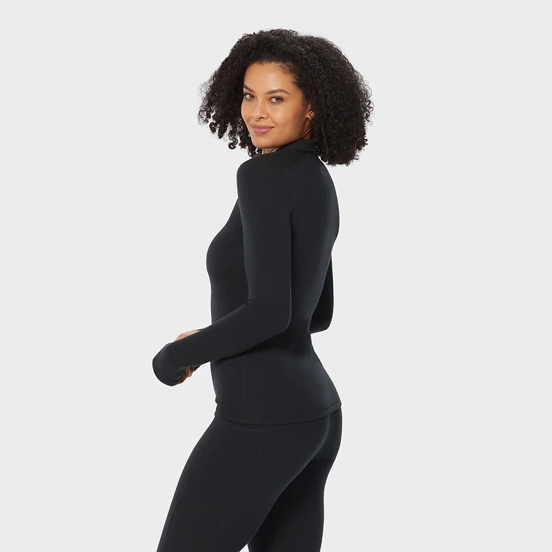 Women's Wickerino Wool Base Layer 1/4 Zip Top
