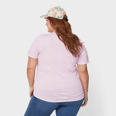 Women's Plus Lightweight Longtail T Scoopneck T-Shirt