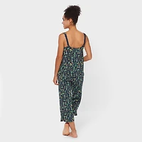 Women's Cotton Knit Printmaker Tank & Capris Sleep Set