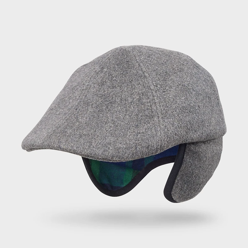 Men's Wool Earflap Driver's Cap