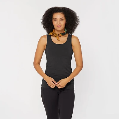 Women's No-Yank Wireless Built-In Bra Tank