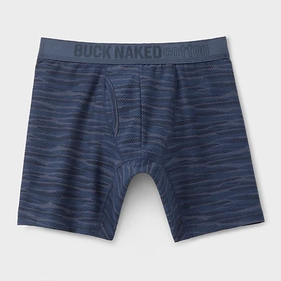 Men's Buck Naked Cotton Pattern Boxer Briefs