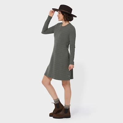 Women's T-Shirt Flannel Long Sleeve Dress