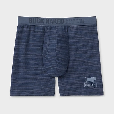 Men's Buck Naked Cotton Pattern Bullpen Boxer Briefs