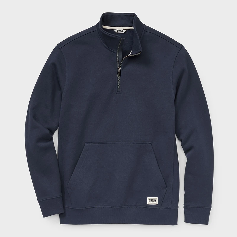 Men's Souped-Up Sweats Pullover Quarter Zip Mock Neck