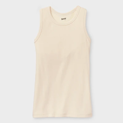 Women's No-Yank Rib Racerback Shelf Bra Tank
