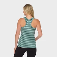 Women's No-Yank Luxe Rib Racerback Shelf Bra Tank