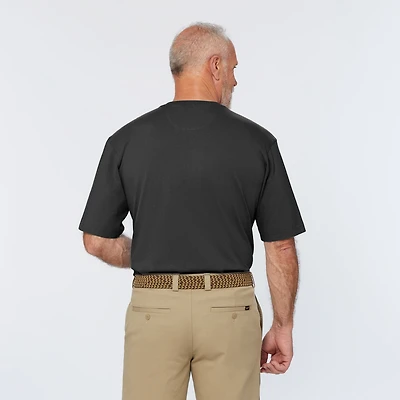 Men's Longtail T Relaxed Fit Short Sleeve Pocket Henley