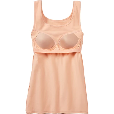 Women's No-Yank Wireless Built-In Bra Tank